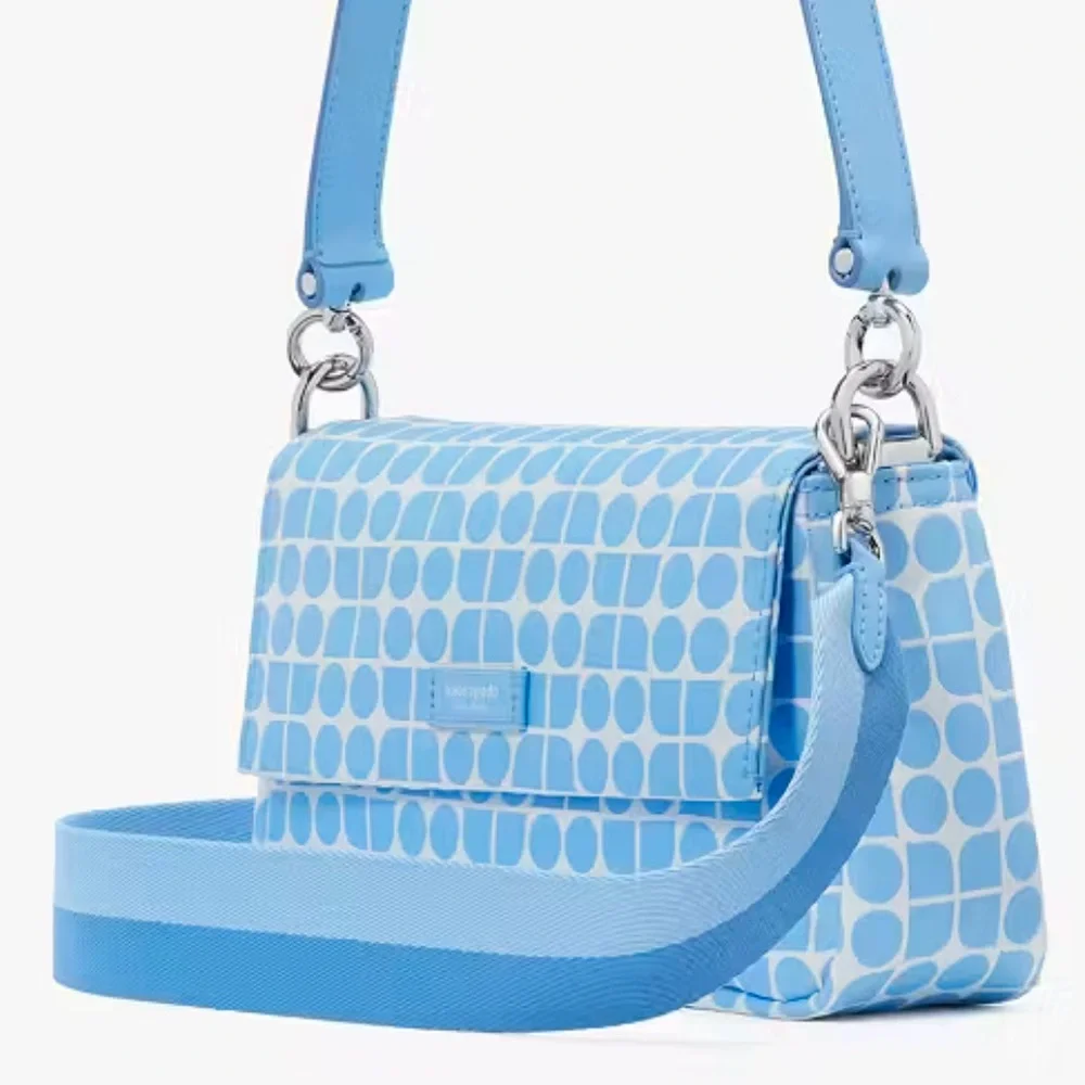 Kate Spade Noel Jacquard Convertible Crossbody Canvas XBody Shoulder Handbag